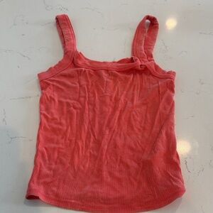 wild fable Coral Ribbed Scoop Neck Tank Top